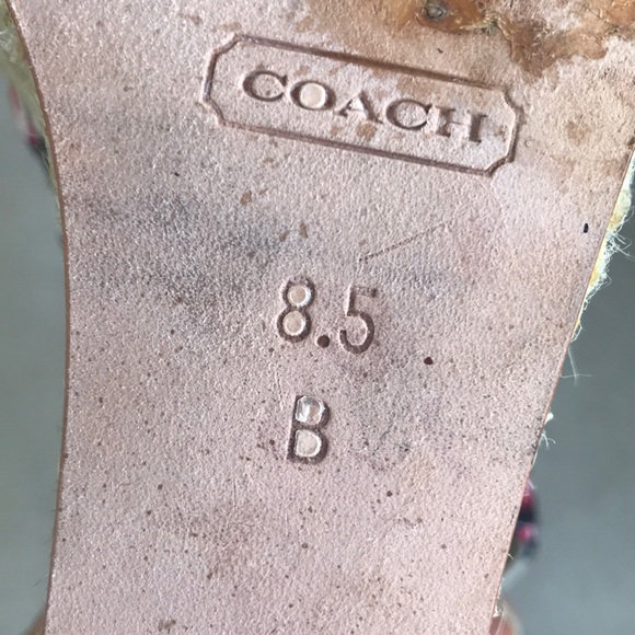 Coach MARITZA Signature Poppy Wedge Sandals - Picture 11 of 16